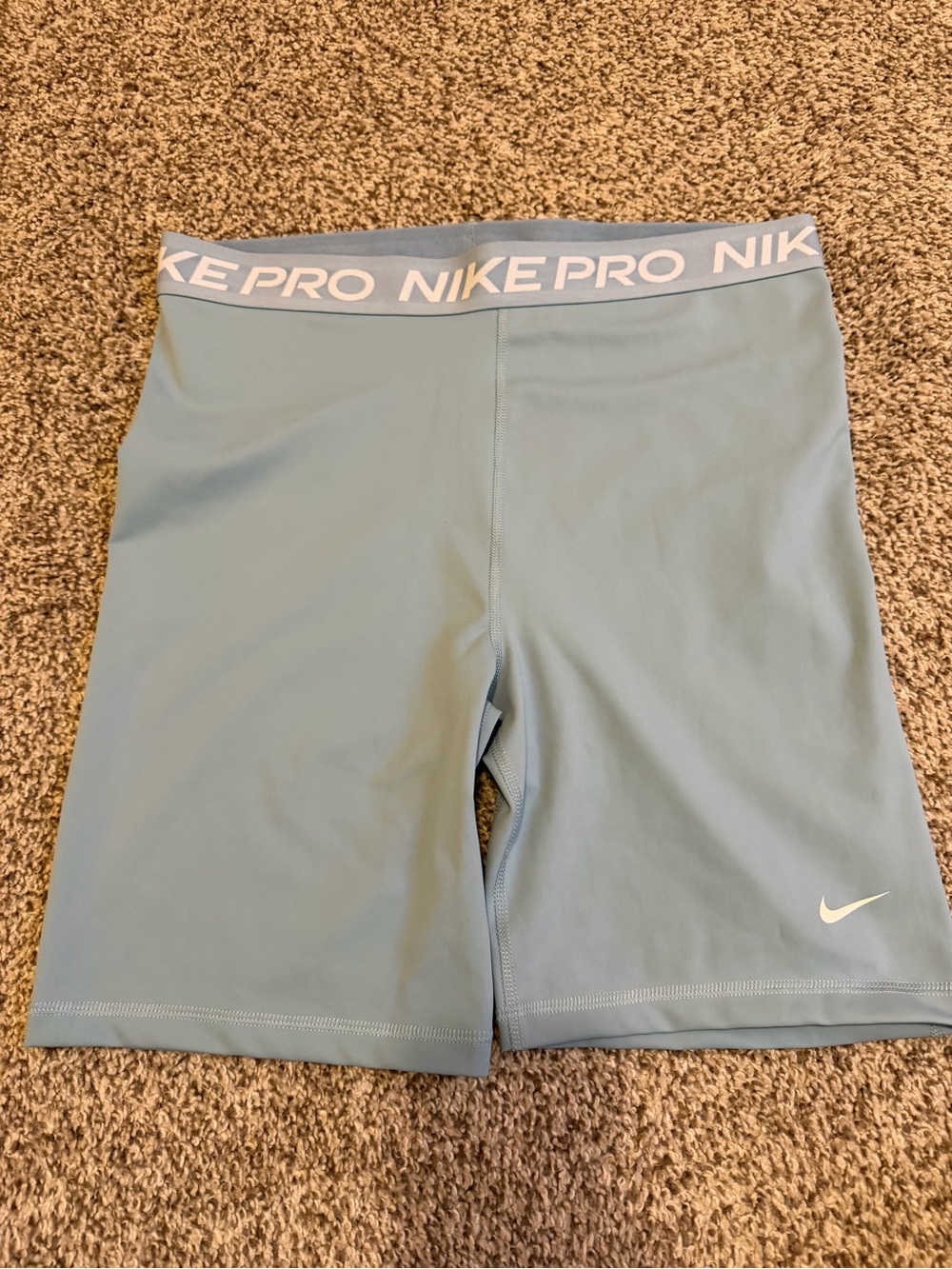 Nike Pro Pastel Blue Performance Bike Shorts